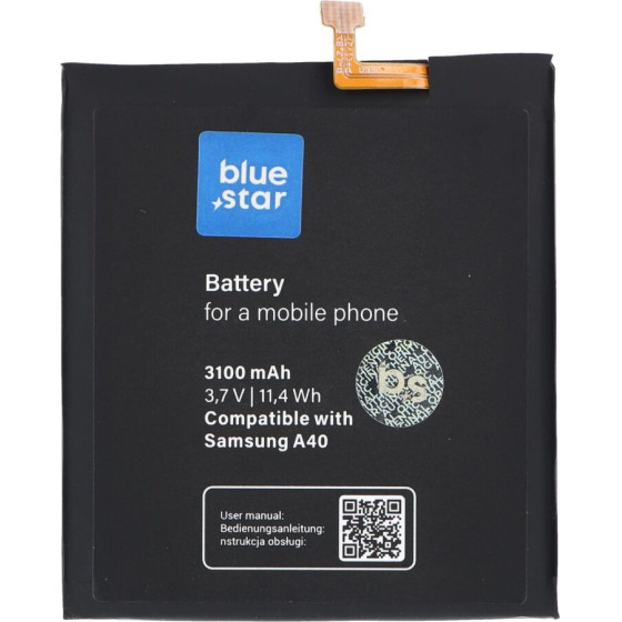 Blue Star Premium Battery For Samsung A40 3100 mAh