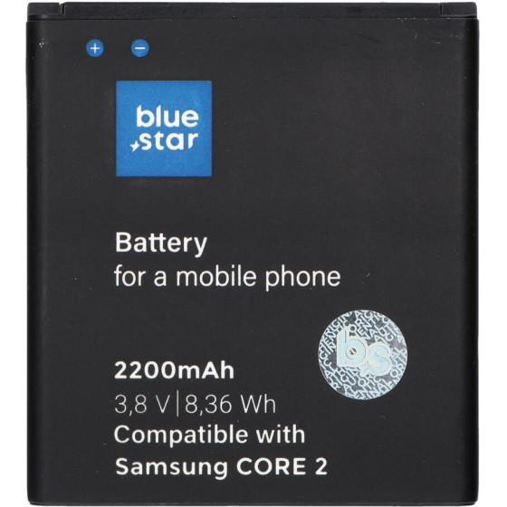 Blue Star Premium Battery For Samsung Core 2 G355 2200 mAh