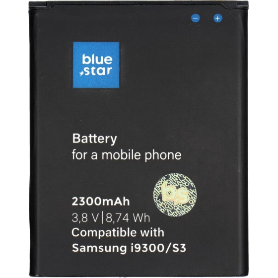 Blue Star Premium Battery For Samsung S3 I9300 2300 mAh