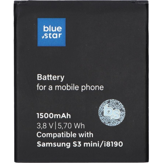 Blue Star Premium Battery For Samsung S3 Mini I8190 1500 mAh