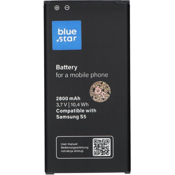Blue Star Premium Battery For Samsung S5 2800 mAh