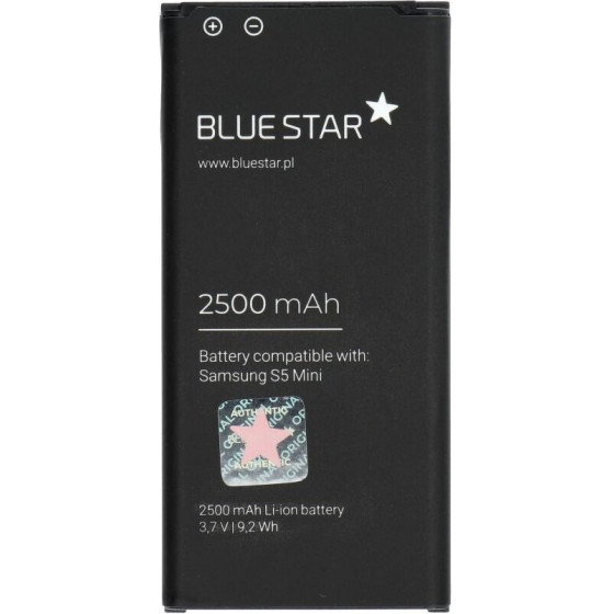 Blue Star Premium Battery For Samsung S5 Mini G800F 2500 mAh