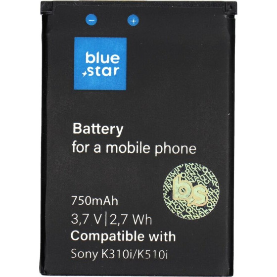 Blue Star Premium Battery For Sony Ericsson K310i / K510i / J300 / W200 / T280 750 mAh