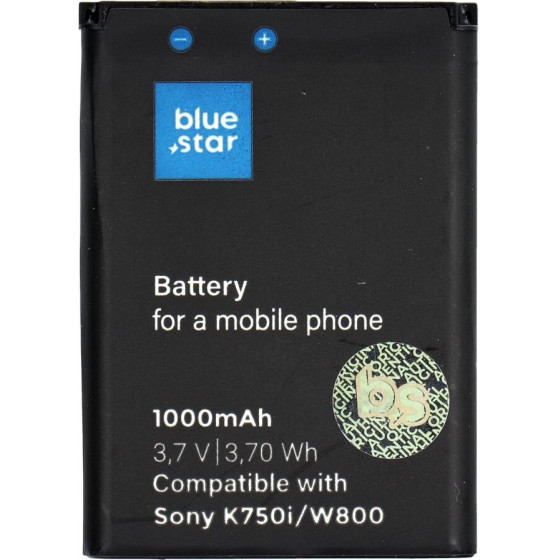 Blue Star Premium Battery For Sony Ericsson K750i / W800 / W550i / Z300 1000 mAh