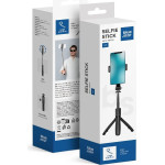 Blue Star Selfie Stick With Wireless Remote Control Tripod L21 black