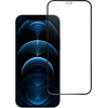 Blue Star Tempered Glass - App Iphone 12/12 Pro 5D Full Cover black