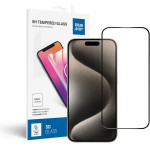 Blue Star Tempered Glass - App Iphone 15 Pro 5D Full Cover black