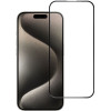 Blue Star Tempered Glass - App Iphone 15 Pro 5D Full Cover black