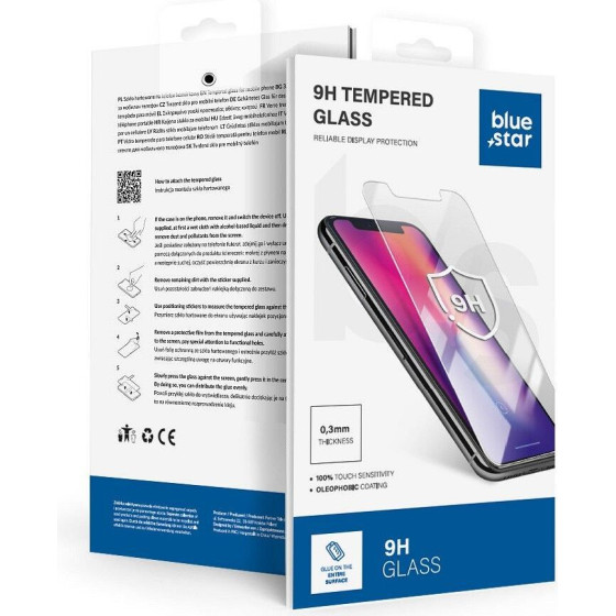 Blue Star Tempered Glass - Motorola G85 - Black Tempered Glass