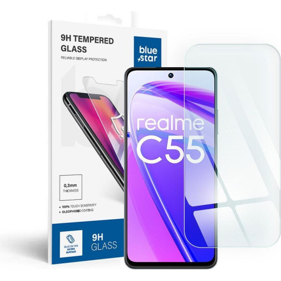 Blue Star Tempered Glass - Realme C55