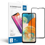 Blue Star Tempered Glass - Samsung A23 5G Full Face (Full Glue With frame/Small size) - Black Tempered Glass
