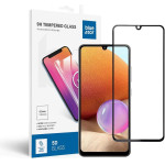 Blue Star Tempered Glass - Samsung A32 Lte Full Face (Full Glue With frame/Small size) - Black Tempered Glass