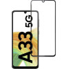 Blue Star Tempered Glass - Samsung A33 5G Full Face (Full Glue With frame/Small size) - black