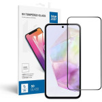 Blue Star Tempered Glass - Samsung A35 5G Full Face (Full Glue With frame/Small size) - black