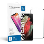 Blue Star Tempered Glass - Samsung Galaxy S21 Ultra Full Face (Full glue/Case friendly) - Black Tempered Glass