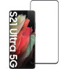 Blue Star Tempered Glass - Samsung Galaxy S21 Ultra Full Face (Full glue/Case friendly) - Black Tempered Glass