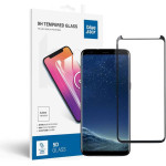 Blue Star Tempered Glass - Samsung Galaxy S8 Full Face (Full Glue With frame/Case friendly) - Black Tempered Glass