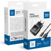 Blue Star Travel Charger 2A 10W Usb A + Cable Usb A To Type C TFK-TC-1100B black