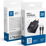 Blue Star Travel Charger Type C + Cable Type C To Type C Pd QC4.0 3A 25W TFB-TC-25WPd black