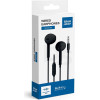 Blue Star Wire Earphones Jack 3,5 Mm With Microphone PA-E65 1,2 m black