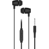Blue Star Wire Earphones Jack 3,5 Mm With Microphone PA-E67 1,2 m black