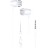 Blue Star Wire Earphones Jack 3,5 Mm With Microphone PA-E67 1,2 m white