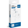 Blue Star Wire Earphones Jack 3,5 Mm With Microphone PA-E67 1,2 m white