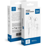 Blue Star Wire Earphones Type C (DAC) With Microphone PA-M15C-R 1,2 m white