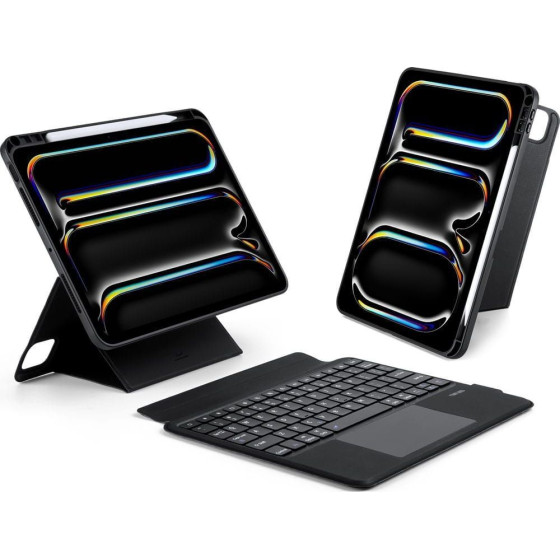 Dux Ducis Case Dk Foldable With Wireless Keyboard For Ipad Pro 11 (2024) black