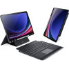 Dux Ducis Case Dk Foldable With Wireless Keyboard With Backlight For Samsung Tab S10 Plus/S9 Plus/S9 Fe Plus black