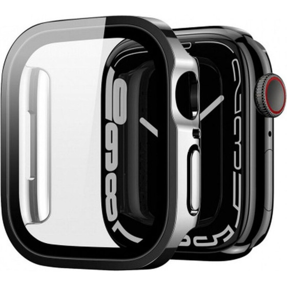 Dux Ducis Case Hamo With Protective Glass For Apple Watch 7 / 8 / 9 45 Mm black
