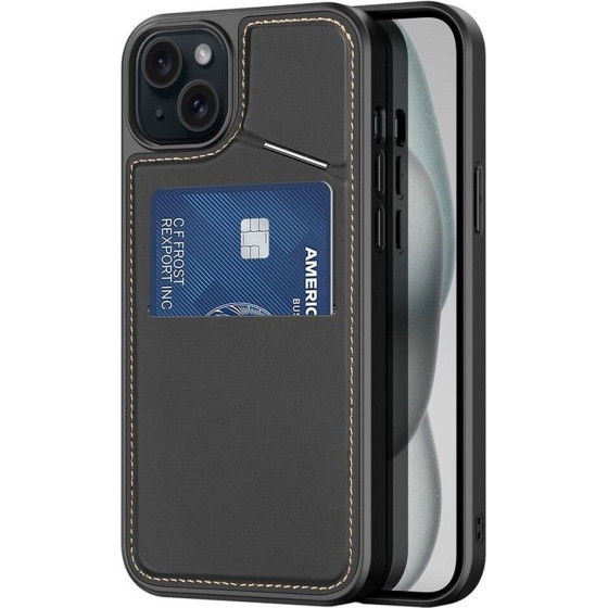Dux Ducis Case Rafi Ii Mag With Stand Compatible With Magsafe For Iphone 15 Plus black