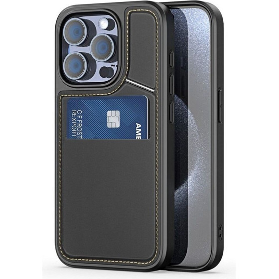 Dux Ducis Case Rafi Ii Mag With Stand Compatible With Magsafe For Iphone 15 Pro Max black