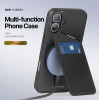 Dux Ducis Case Rafi Ii Mag With Stand Compatible With Magsafe For Iphone 16 Plus black
