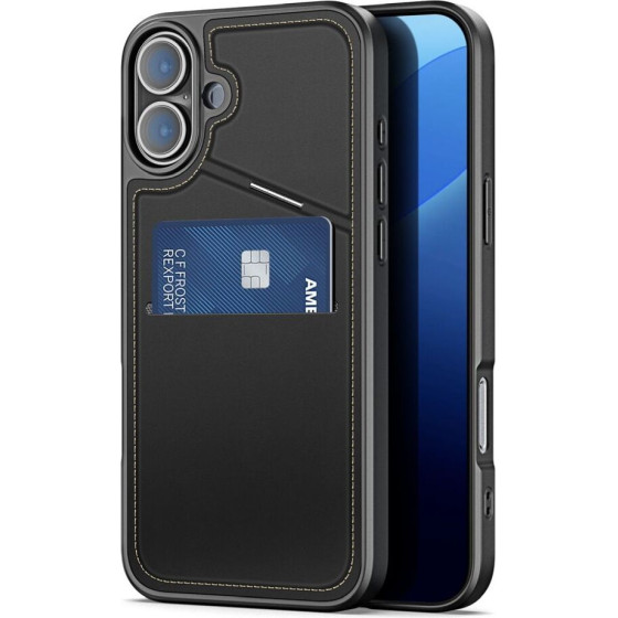 Dux Ducis Case Rafi Ii Mag With Stand Compatible With Magsafe For Iphone 16 Plus black