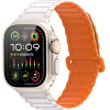 Dux Ducis Strap Kj Nylon For Apple Watch 42 / 44 / 45 / 49 Mm Silver/Orange