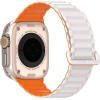 Dux Ducis Strap Kj Nylon For Apple Watch 42 / 44 / 45 / 49 Mm Silver/Orange