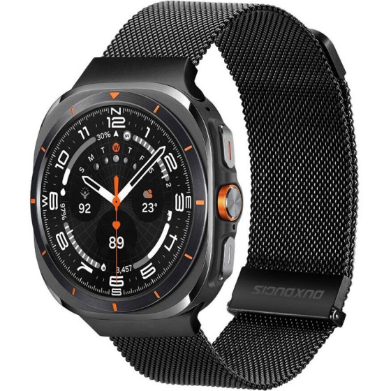 Dux Ducis Strap Milanese Stainless Steel Magnetic 47 Mm black