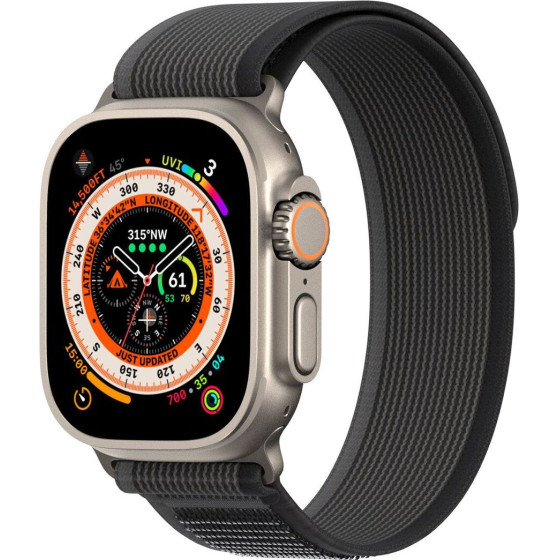 Dux Ducis Strap Yj Nylon For Apple Watch 42 / 44 / 45 / 49 Mm Black gray