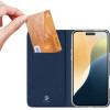 Dux Ducis Wallet Case Skin Pro For Iphone 16 Plus blue