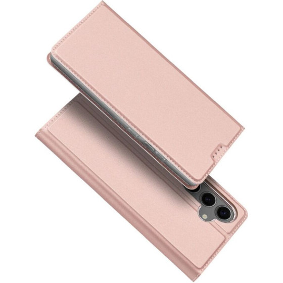 Dux Ducis Wallet Case Skin Pro For Samsung S24 Fe rose