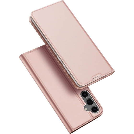 Dux Ducis Wallet Case Skin Pro For Samsung S25 rose