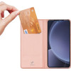 Dux Ducis Wallet Case Skin Pro For Samsung S25 Plus rose