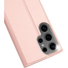 Dux Ducis Wallet Case Skin Pro For Samsung S25 Ultra rose