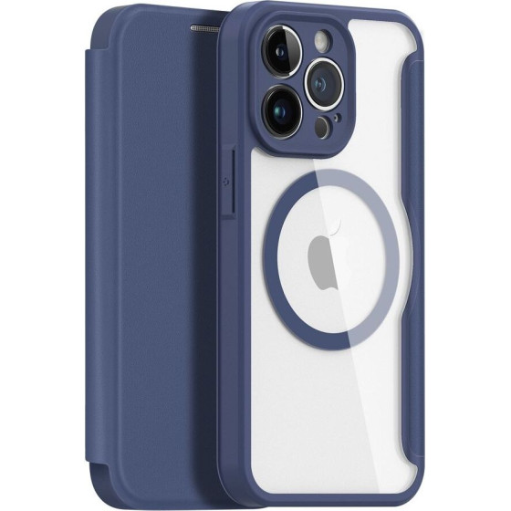 Dux Ducis Wallet Case Skin X Pro Compatible With Magsafe For Iphone 14 Plus blue