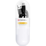 FORCELL C398 Cable Usb A To Type C QC3.0 3A Tube 1 m black