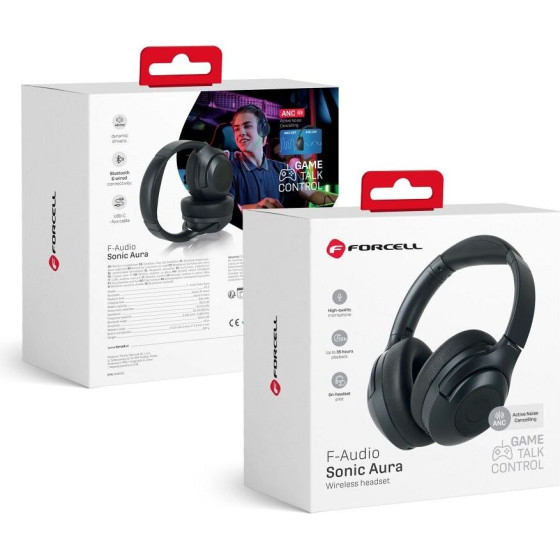 FORCELL F-Audio Sonic Aura Wireless Headphones Bluetooth Anc black