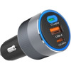 FORCELL F-Energy Alu Car Charger 2 x Type C + Usb A Pd QC4.0 Sfc 2.0 4,5A 65W gray