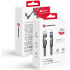 FORCELL F-Energy C241 4in1 Cable Type C / Usb A To Type C / Lightning Qc Pd 3A 60W 1 m chrome