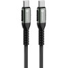 FORCELL F-Energy C260 Cable Type C To Type C QC4.0 Pd 5A 100W Cafule 1,2 m black